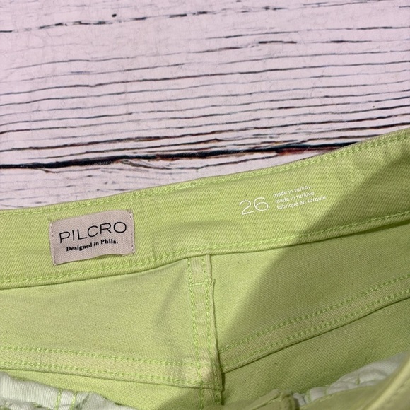 Anthropologie Pilcro Aloe Green The Yaya High Rise Crop Flare Jeans - Picture 3 of 10